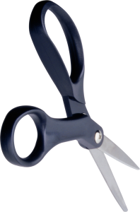 black scissors PNG image-4380